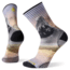 Smartwool PhD Ultra Light Snow Summit Print Crew Socks, Multi Color, Extra Large, SW004094150-XL