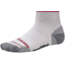 Smartwool Run Light Mini Sock - Men's-Silver/Red-Medium