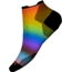 Smartwool Run Zero Cushion Pride Rainbow Print Low Ankle Socks, Multi Color, Medium, SW0020811501-M