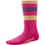 Striped Hike Light Crew Sock - Kids-Bright Pink-Small