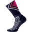 Smartwool PhD Run Ultra Light Pattern Crew Sock - Women's-Deep Navy-Medium