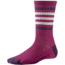 Smartwool Striped Hike Light Crew Sock - Women's-Berry/Desert Purple-Small