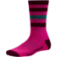 Striped Hike Light Crew Sock - Womens-Bright Pink-Small