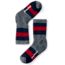 Smartwool Striped Hike Medium Crew Sock - Kids, Medium Gray, Large SW001213052-L