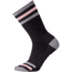 Smartwool Striped Hike Medium Crew Sock - Women's -Charcoal-Large