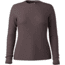 Smartwool Thermal Merino Rib Crew - Womens, Mink/Chalk Violet Heather, Extra Small, SW002566Q0210XS000
