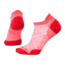 Smartwool Women's PhD Run Ultra Light Striped Micro Socks, Bright Coral, Large, SW000771494-L