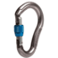 SMC Jake HMS Force Screw Lock Carabiner, Grey/Blue, Small, 63011