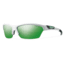 Smith Approach Sunglasses-White-Green Sol-X Mirror