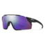 Smith Attack MAG MTB Sunglasses, Matte Black Frame, ChromaPop Violet Mirror Lens, 20229900399DI