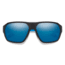 Smith Deckboss Sunglasses, Matte Black Blue Frame, ChromaPop Glass Polarized Blue Mirror Lens, 204066DOF63QG