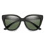 Smith Era Sunglasses, Matte Black Frame, ChromaPop Polarized Gray Green Lens, 20406300355L7