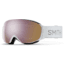 Smith I/O Mag S Low Bridge Fit Googles, ChromaPop Everyday Rose Gold Mirror, White Chunky Knit, M007270OR99M5