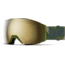 Smith I/O Mag Xl Low Bridge Fit Googles, ChromaPop Sun Black Gold Mirror, Olive Plant Camo, M007230NH99MN