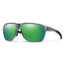 Smith Leadout PivLock Sunglasses, Cement Crystal Frame, ChromaPop Green Mirror Lens, 20419808A63X8