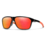 Smith Leadout PivLock Sunglasses, Matte Black Cinder Frame, ChromaPop Red Mirror Lens, 204198RC263X6