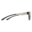 Smith Lowdown Metal Sunglasses, Matte Black/Silver Frame, ChromaPop Polarized Gray Green Lens, 204930TI754L7