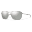 Smith Nomad Sunglasses-ChromaPop Polar Platinum-Matte Silver
