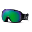 Smith I/O Goggles, Black Foundation, Green Sol X Mirror And Sensor Mirror Lenses IO7NXFK10