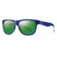 Lowdown Slim Sunglasses-Crystal Blue-Green Sol-X Mirror