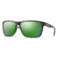 Smith Riptide Sunglasses, Matte Tortoise Frame, ChromaPop Glass Polarized Green Mirror Lens, 203682HGC61UI