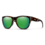 Smith Rockaway Sunglasses, Tortoise Frame, ChromaPop Glass Polarized Green Mirror Lens, 20431608652UI