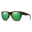 Smith Rockaway Sunglasses, Tortoise Frame, ChromaPop Polarized Green Mirror Lens, 2043169N452UI