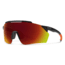 Smith Ruckus PivLock Sunglasses, Matte Black Cinder Frame, ChromaPop Red Mirror Lens, 201522RC299X6