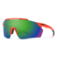 Smith Ruckus Sunglasses, Matte Red Rock Frame, Chromapop Green Mirror Lens, 2015220Z399X8