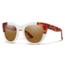 Smith Sidney Sunglasses, White Honey Tortoise Block Frame, ChromaPop Polarized Brown Lens, SICMGYMVTS