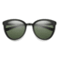 Smith Somerset Sunglasses, Matte Black Frame, ChromaPop Polarized Gray Green Lens, 20367300353L7