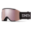 Smith Squad Mag Low Bridge Fit Googles, ChromaPop Everyday Rose Gold Mirror, Black, M007570JX99M5
