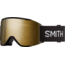 Smith Squad Mag Low Bridge Fit Googles, ChromaPop Sun Black Gold Mirror, Black, M007570JX99MN