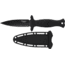 Smith &amp; Wesson HRT Fixed Blade Boot Knife, 4in, High Carbon Stainless Steel, Rubberized Handle, Black, 1182572