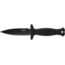Smith &amp; Wesson HRT Fixed Blade Boot Knife, 4in, High Carbon Stainless Steel, Rubberized Handle, Black, 1182572