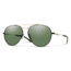 Smith Westgate Sunglasses, Matte Black Gold Frame, Chromapop Gray Green Lens, 201241I4660L7