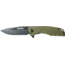 Smiths BattlePlan Folding Knife, 3.35in, 420 Stainless Steel, Black Stonewash, Drop Point Blade, G10 Handle, OD Green, SP-50996