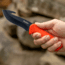 Smiths Edgesport Fixed Blade Gut Hook Knife, 4 in, Blaze Orange, 51236