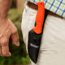 Smiths Edgesport Fixed Blade Gut Hook Knife, 4 in, Blaze Orange, 51236