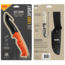 Smiths Edgesport Fixed Blade Gut Hook Knife, 4 in, Blaze Orange, 51236