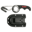 Smiths EdgeSport Folding Gut Hook/Seatbelt Cutter Knife, ABS Handle, Black, 51103