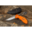 Smiths EdgeSport Folding Knife w/ Gut Hook, 3in, 400 Stainless Steel, Skinner Blade/ Gut Hook, G10 Handle, Orange, SP-51104