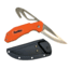 Smiths EdgeSport Folding Knife w/ Gut Hook, 3in, 400 Stainless Steel, Skinner Blade/ Gut Hook, G10 Handle, Orange, SP-51104