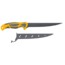 Smiths Lawaia Coated Fillet Knife, 7 in, 400 Stainless Steel, Black, Fillet Blade, TPE Handle, Orange/Gray, 51093