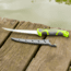 Smiths Mr. Crappie 6 in Curved Slab-Sticker Fillet Knife w/Breathable Sleeve, Green, 51208