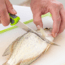 Smiths Mr. Crappie 6 in Curved Slab-Sticker Fillet Knife w/Breathable Sleeve, Green, 51208