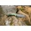 Smiths Rally Folding Knife, 3.26in, 420 Stainless Steel, Black Stonewash, Cleaver Blade, G10 Handle, OD Green, 51140