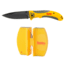 Smiths Trail Breaker Folding Knife, 3.5in, 420 Stainless Steel, Black, Drop Point Blade, 2-Step Knife Sharpener, 51015