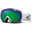 Smith Optics I/O Snow Goggles - White Frame w/ Green Sol X and Red Sensor Lens IO7NXWT12