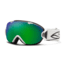 Smith Optics I/OS Snow Goggles - White Frame w/ Green Sol X and Red Sensor Lens IS7NXWT12